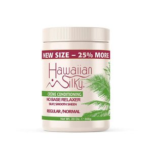 Hawaiian Silky no lye relaxer, regular, White, 20 Ounce