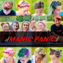 Load image into Gallery viewer, MANIC PANIC Electric Sky Blue Hair Color Gel - Dye Hard - Temporary Washable, Blue Hair Styling Gel for Kids &amp; Adults - Glows Under Black Lights
