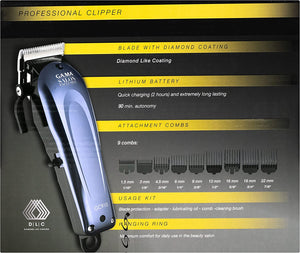 GAMA Salon Exclusive GC910 Professional Hair Clippers with Cord or Cordless Function